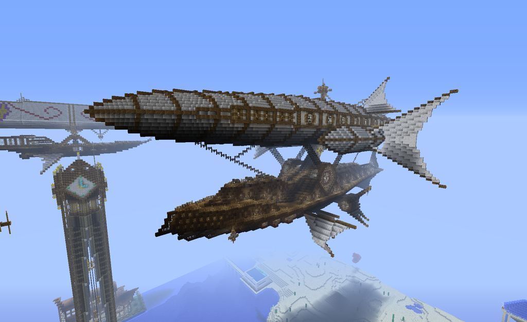 minecraft airship blueprints